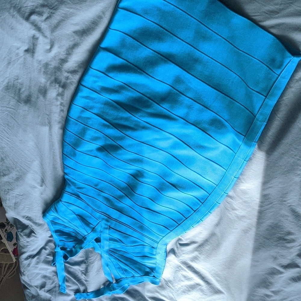 Teal Bandage dress